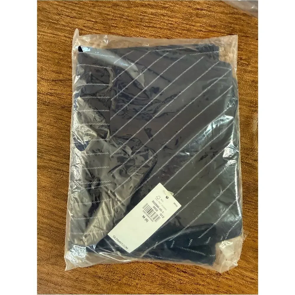 Old Navy Navy Stripe Pleated Twill Skirt
